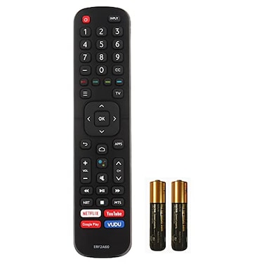 MEIWELL New IR ERF2A60 Remote Control Fit for Hisense Smart 4K TV 65H8F 50H8F 65H9F 55H9F 55H8F 43H6570F 50H6570F 55H6570F 65H6570 55H9020F 55H9030F with Two Batteries Without Voice Function