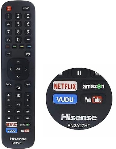 USARMT Universal Remote Control EN2A27HT Compatible with All Hisense Smart 4K HDR TV 40H5D 43H5D 43H6D 50DU6070 50H5D 50H6D 55DU6070 55H6D 60DU6070 65H6D TVs