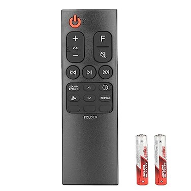 CTRLBETTER AKB75595361 Remote Control Compatible with LG Sound Bar SL4Y SN5Y SL5Y SN6Y SL6Y SN7CY SPL5BW SPN5BW SPH4BW SPJ4MS S65S3S SLM3R Replacement Controller with Batteries