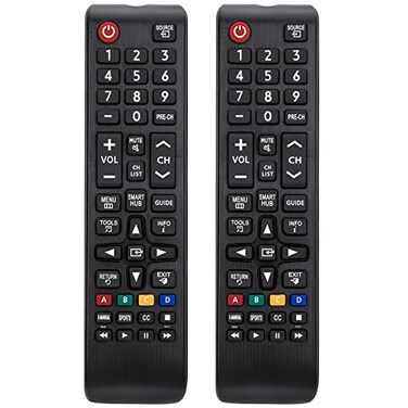 LOUTOC Pack of 2 Universal for Samsung TV Remote ReplacementBN5901301A for Samsung Smart TV LED LCD HDTV QLED SUHD UHD 4K 3D