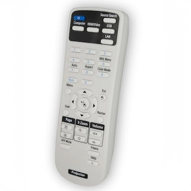 uehba Replacement Projector Remote Control for Epson 1648806 EX3200 EX3240 EX5240 EX5250 EX7240 EX9200 VS240 VS340 VS345 PowerLite 1224 1264 1284 Home Cinema 1040 640 740HD S31 U32 W04 W32 Controller