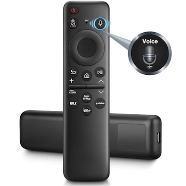 EWO'S Rechargeable Voice Remote for Samsung Frame Solar Crystal QLED OLED Neo UHD CU8000 DU8000 CU7000 DU7200 Q60CD Q70CD Q80CD QN85CD QN90C Magic 4K 8K Smart TV Remotes Control Replacement BN5901432A
