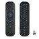 Dupad story Bluetooth Voice Remote with Keyboard Air Mouse Backlit Rechargeable 24G WiFiBT50 Dual Mode IR Learning Compatible with Nvidia Shield PC Projector Android TV Box HTPCG60S Pro