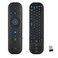 Dupad story Bluetooth Voice Remote with Keyboard Air Mouse Backlit Rechargeable 24G WiFiBT50 Dual Mode IR Learning Compatible with Nvidia Shield PC Projector Android TV Box HTPCG60S Pro