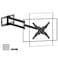WHYFONE Extra Long Arm TV Wall Mount 48 Extension Rotating TV Wall Mount 180 Heavy Duty Full Motion for 2665 Screens VESA 400x400mm Load 110 lbs 16Wood StudConcreteBrick Wall
