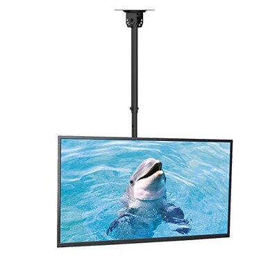 Suptek Ceiling TV Mount Fits Most 2665 inch LCD LED Plasma Panel Display with Max VESA 400x400mm Loaded up to 45kg100lbs Height Adjustable MC4602
