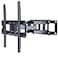 ERGO TAB Full Motion TV Wall Mount Bracket Dual Articulating Swivel Extension Arm for Most 2655 Inch LED LCD OLED Flat Curved TVs with Max VESA 400x400mm Holds up to 99 lbs by Black EBMF3