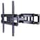 ERGO TAB Full Motion TV Wall Mount Bracket Dual Articulating Swivel Extension Arm for Most 2655 Inch LED LCD OLED Flat Curved TVs with Max VESA 400x400mm Holds up to 99 lbs by Black EBMF3