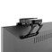 Mount Plus MPAPM0301 Top Shelf TV 5inch Wide Flat Panel Adjustable Clip Mount Holder for Streaming Device Media Boxes Speakers Mount Made for Apple TV 1 Pack 5 Inch