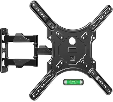 ELIVED TV Wall Mount for Most 2660 Inch TVs Wall Mount Bracket Max VESA 400x400mm Swivel and Tilt Full Motion TV Mount with Single Stud Perfect Center Design Corner Mount Holds up to 77 lbs