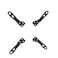 Mount Plus 201P Adapter Bracket Convert VESA 100x100mm to VESA 200x200mm and 200x100mm Fits Most 23 to 42 Flat Panel TV