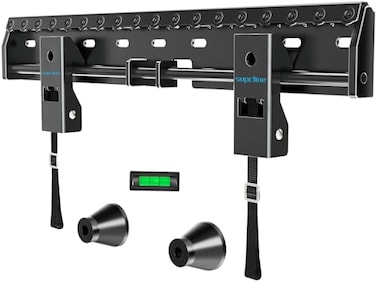 Supcline No Stud TV Wall Mount for 2665 Inch TV up to 154 lbs No Drill Non Damage Drywall Studless TV Mount Max VESA 400x400mm Dry Wall Flat Screen Easy Install Wall Mount tv Bracket