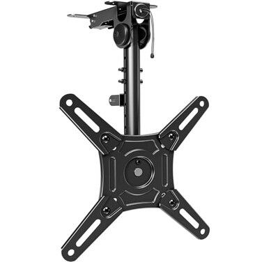 ELIVED Flip Down Ceiling TV Mount for Most 1440 Inch TVs Floding TV Mount for Flat and Pitched Roof Height Adjustable Full Motion tv Bracket 360 Swivel for Patio Max VESA 200x200mm up to 22 Lbs