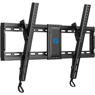 Pipishell Tilt TV Wall Mount for 3782 Flat or Curved TVs up to 132 lbs Max VESA 600x400mm Wall Mount TV Bracket with Pull Cord Locks Mount Bracket for 1224 Wood Studs PILT9