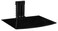 Mount-It! MountIt Floating TV Shelf Wall Mounted Shelf for Receiver Cable Box PlayStation Xbox DVD Player Projector and AV Components 176 Lbs Capacity 1 Shelf Tinted Tempered Glass Black