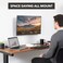 Mount-It! MountIt Tilting TV Wall Mount Bracket for Small TVs and Monitors LowProfile 14 Design with Quick Release Fits 19 to 32 Inch Screens VESA 75x75 and 100x100 mm 44 Lbs Capacity Black
