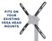 Mount-It! MountIt VESA Mount Adapter Kit TV Wall Mount Bracket Adapter Converts 200x200 mm Patterns to 400x200 and 400x400 mm Fits Most 32 Inch to 55 Inch TVs Hardware Included