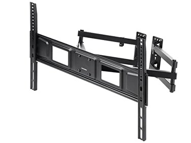 Monoprice Premium Full Motion TV Wall Mount Bracket Corner Friendly for 32 to 70 TVs up to 99lbs Max VESA 600x400 Fits Curved Screens