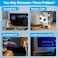 YWLRONG 4Pcs for PS5 Slim Stand Console Bracket Holder Flat Base Horizontal Stand Compatible with Sony PlayStation 5 Slim Disc Edition AccessoriesTransparentBlack