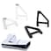 YWLRONG 4Pcs for PS5 Slim Stand Console Bracket Holder Flat Base Horizontal Stand Compatible with Sony PlayStation 5 Slim Disc Edition AccessoriesTransparentBlack