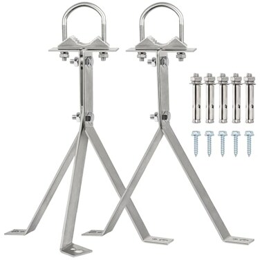 XRDS -RF XRDSRF Antenna Wall Mount 16 Inch HeavyDuty Stand Off Wall Mast Mount Windproof Antenna Mounting Bracket 2Leg 3Leg