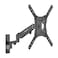 Mount-It! MountIt Height Adjustable TV Wall Mount Full Motion Pull Down and Vertical Adjustment Fits 2355 Inch Screens Max VESA 400x400mm Swivel and Tilt Capabilities 506 Lbs Capacity