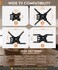 Solid As Mountain Full Motion TV Wall Mount for Most 2655 Inch TVs Corner Wall Mount TV Bracket with Tilt Swivel and Articulating Single Stud Center Design Fits FlatCurved TVs Max VESA 400x400mm Up to