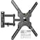 Solid As Mountain Full Motion TV Wall Mount for Most 2655 Inch TVs Corner Wall Mount TV Bracket with Tilt Swivel and Articulating Single Stud Center Design Fits FlatCurved TVs Max VESA 400x400mm Up to