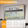 EZISE Studless TV Wall Mount No Drill Smart TV Mount for 3275 inch TVs Supports up to 150 lbs Fast Install on Drywall No Damage No Stud Max VESA 600x400mm All Hardware Included