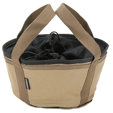 camping moon CAMPINGMOON Dutch Oven Bag Heavy Duty Canvas Carry Case Cast Iron Camping Cookware Round Storage 8 Inch Dutch Oven Flat Bottom No Legs DO27BK