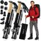 TREKOLOGY TrekZ Collapsible Hiking Trekking Poles Balance Support for Seniors Women and Men 2pc Per Set