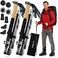 TREKOLOGY TrekZ Collapsible Hiking Trekking Poles Balance Support for Seniors Women and Men 2pc Per Set