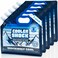 Cooler Shock Reusable Ice Packs for Cooler 85x75 Long Lasting Cold Freezer Packs for Coolers and Lunch Boxes Cooler Ice Packs for Camping Gear Fishing Road Trips Beach Must Haves