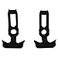 Roto Molded Cooler Latch Rubber THandle Set of Two