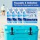 Omoojee Reusable Ice Packs for Cooler 4 Pack Freezer Ice Packs for Lunch Boxes Cooler Ice Packs for Camping Gear Fishing Large