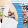 WAQIWARON Ice Sheets for Coolers Reusable Ice Pack Sheets Ice Mat with Flexible 96 Ice Cube Packs Ice Blanket Large Flat Freezer Long Lasting Ice Packs for Cooler