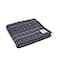 Manduka Yoga Cotton Blanket Yoga Prop and Accessory Roll Fold Stack to Support Made of Cotton 68 inch 172cm Thunder Grey