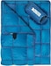 COVACURE Camping Blanket Outdoor Travel Blanket Packable Puffy Blanket Lightweight Warm Quilt for Camping Hiking Backpacking Outdoors Travel BeachBlue