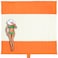 WEKAPO Beach Blanket Sandproof Waterproof Extra Large Beach Mat Oversized Compact Sand Free Quick Drying Beach Essentials for Vacation Cruise Picnic Camping with Stakes Orange 9x10 FT