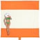 WEKAPO Beach Blanket Sandproof Waterproof Extra Large Beach Mat Oversized Compact Sand Free Quick Drying Beach Essentials for Vacation Cruise Picnic Camping with Stakes Orange 9x10 FT