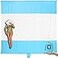 WEKAPO Beach Blanket Sandproof Waterproof Extra Large Beach Mat Oversized Compact Sand Free Quick Drying Beach Essentials for Vacation Cruise Picnic Camping with Stakes White 9x10 FT