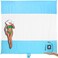 WEKAPO Beach Blanket Sandproof Waterproof Extra Large Beach Mat Oversized Compact Sand Free Quick Drying Beach Essentials for Vacation Cruise Picnic Camping with Stakes White 9x10 FT