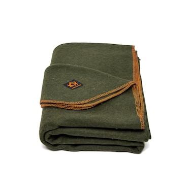 Arcturus Military Wool Blanket Warm Thick Washable Great for Outdoors Camping Stadium Blanket Picnics Travel Car Bushcraft Survival Kits Olive Green