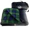 DOWN UNDER OUTDOORS Large Waterproof Windproof Extra Thick 350 GSM Quilted Fleece Stadium Blanket Machine Washable Camping Picnic Outdoor Beach BaseballDog 82 x 55 Green Check