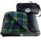 DOWN UNDER OUTDOORS Large Waterproof Windproof Extra Thick 350 GSM Quilted Fleece Stadium Blanket Machine Washable Camping Picnic Outdoor Beach BaseballDog 82 x 55 Green Check