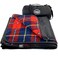 DOWN UNDER OUTDOORS Large Waterproof Windproof Extra Thick 350 GSM Quilted Fleece Stadium Blanket Machine Washable Camping Picnic Outdoor Beach BaseballDog 82 x 55 Red Check