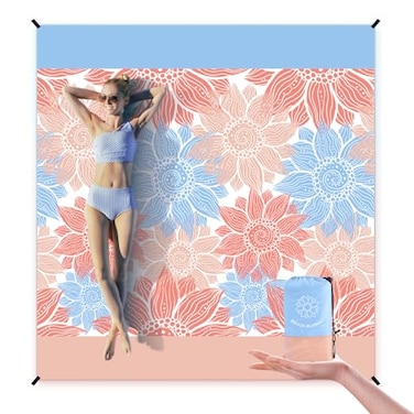 HIHOHO Beach Blanket Waterproof Sandproof Extra Large Beach Mat 79 X 83120x108for 18 Adults Quick Drying Durable Outdoor Picnic Mat for Beach Travel Camping Hiking