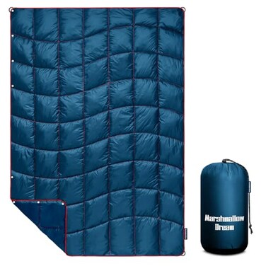 marshmallow dream Camping BlanketMINI Puffy Blanket Lightweight Windproof Water Resistant for OutdoorsHikingBeachCarPicnicStadium