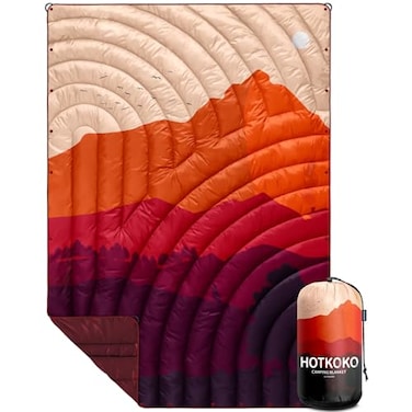 hotkoko Camping BlanketLightweight Puffy Blanket Camp Blanket for OutdoorTraveling Stadium Hiking Picnics