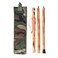 FOREST PILOT 3 Pieces Detachable Fir Wood Walking Stick Wolf Carving with a CompassNature Color 55 Inches 1 Piece